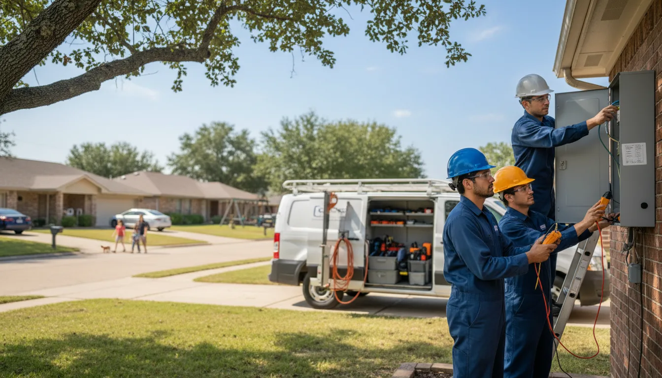 Certified electrician providing emergency electrical services in Platteville, WI